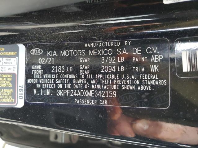 Photo 11 VIN: 3KPF24ADXME342159 - KIA FORTE FE 