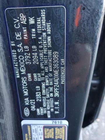 Photo 12 VIN: 3KPF24ADXME363089 - KIA FORTE 