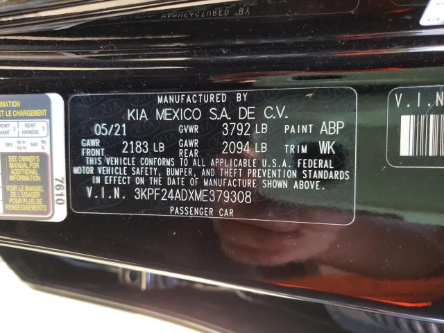 Photo 9 VIN: 3KPF24ADXME379308 - KIA FORTE FE 