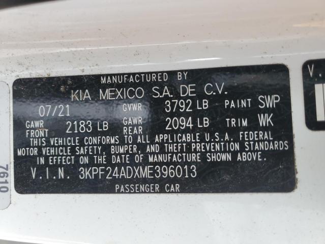 Photo 11 VIN: 3KPF24ADXME396013 - KIA FORTE FE 