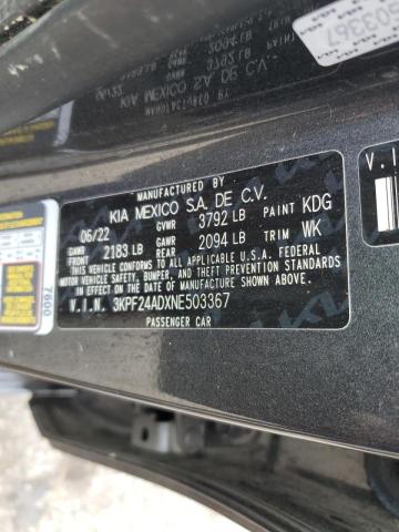 Photo 11 VIN: 3KPF24ADXNE503367 - KIA FORTE FE 