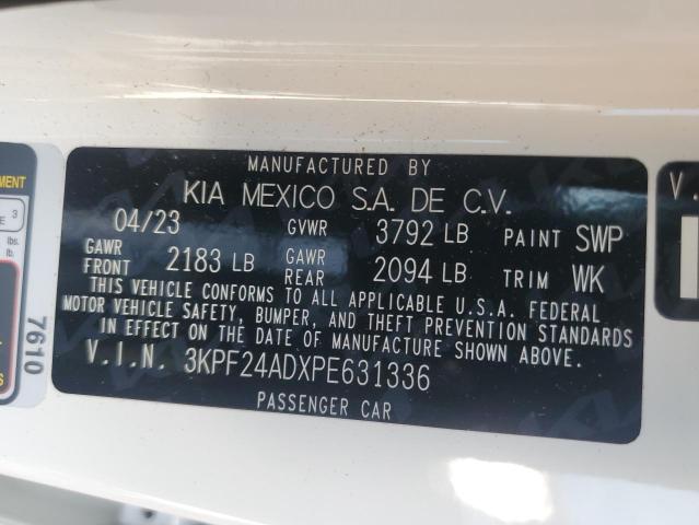 Photo 11 VIN: 3KPF24ADXPE631336 - KIA FORTE LX 