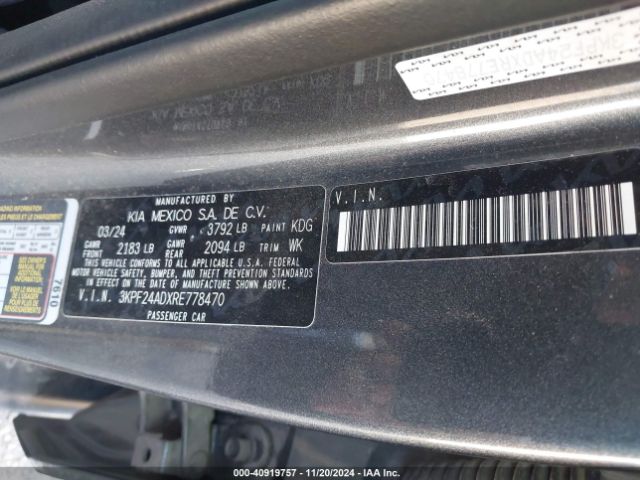 Photo 8 VIN: 3KPF24ADXRE778470 - KIA FORTE 