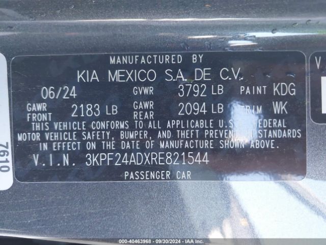 Photo 8 VIN: 3KPF24ADXRE821544 - KIA FORTE 