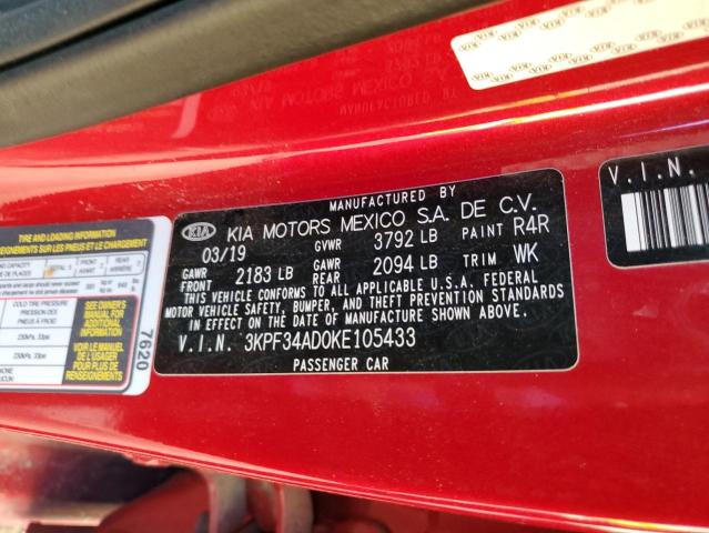 Photo 11 VIN: 3KPF34AD0KE105433 - KIA FORTE 