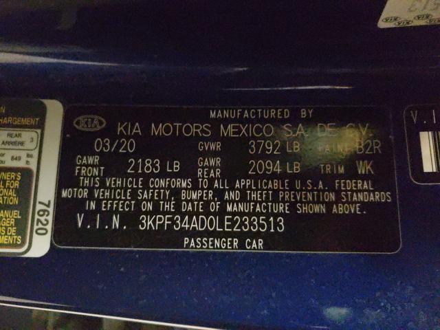 Photo 9 VIN: 3KPF34AD0LE233513 - KIA FORTE GT L 