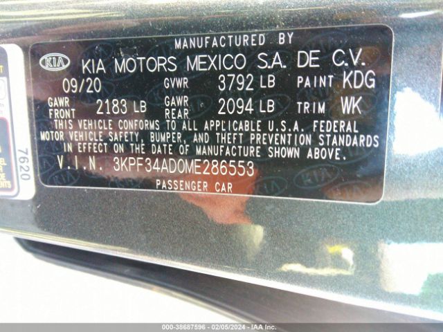 Photo 8 VIN: 3KPF34AD0ME286553 - KIA FORTE 