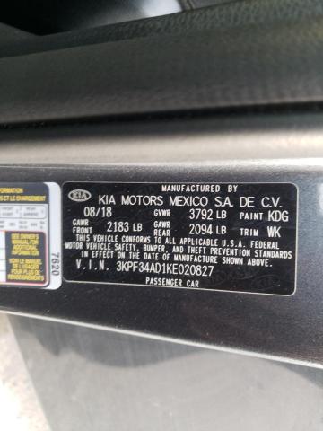 Photo 9 VIN: 3KPF34AD1KE020827 - KIA FORTE GT L 