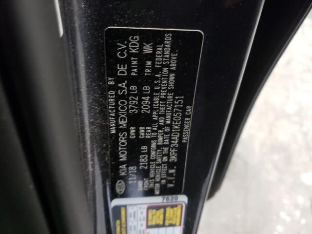 Photo 9 VIN: 3KPF34AD1KE057151 - KIA FORTE GT L 