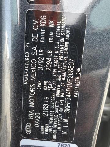 Photo 11 VIN: 3KPF34AD1ME268837 - KIA FORTE GT L 