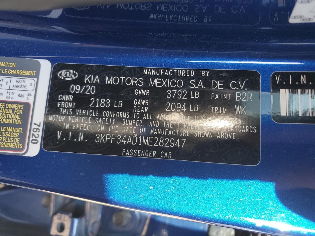 Photo 11 VIN: 3KPF34AD1ME282947 - KIA FORTE 