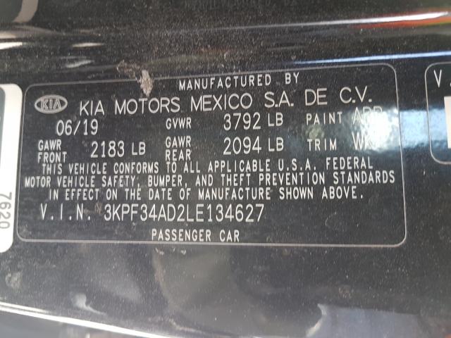 Photo 9 VIN: 3KPF34AD2LE134627 - KIA FORTE GT L 