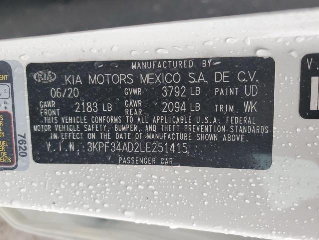 Photo 11 VIN: 3KPF34AD2LE251415 - KIA FORTE GT L 