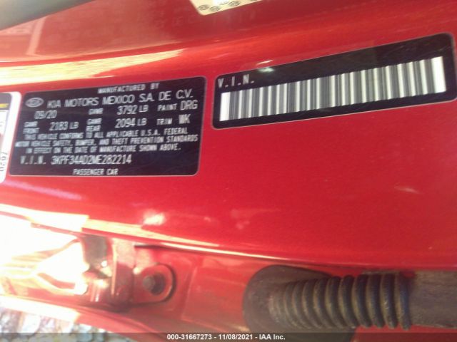 Photo 8 VIN: 3KPF34AD2ME282214 - KIA FORTE 