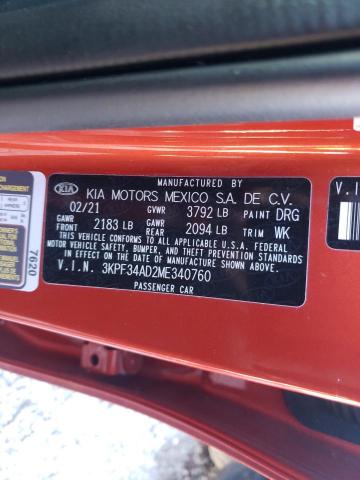 Photo 9 VIN: 3KPF34AD2ME340760 - KIA FORTE GT L 