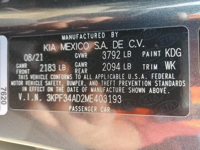 Photo 11 VIN: 3KPF34AD2ME403193 - KIA FORTE 