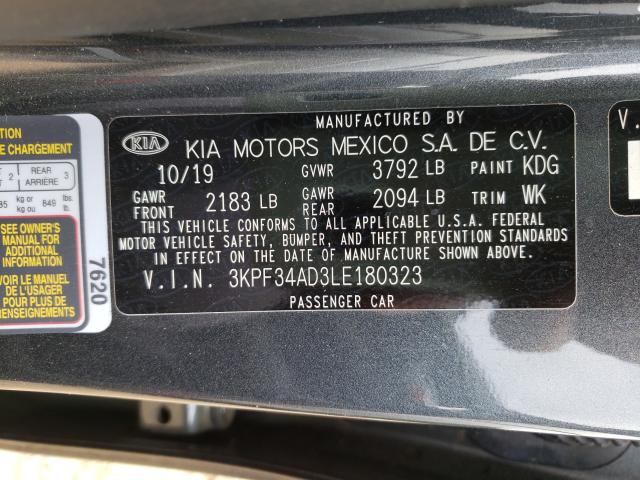 Photo 9 VIN: 3KPF34AD3LE180323 - KIA FORTE GT L 