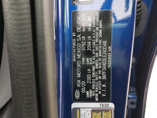 Photo 9 VIN: 3KPF34AD3LE243548 - KIA FORTE GT L 