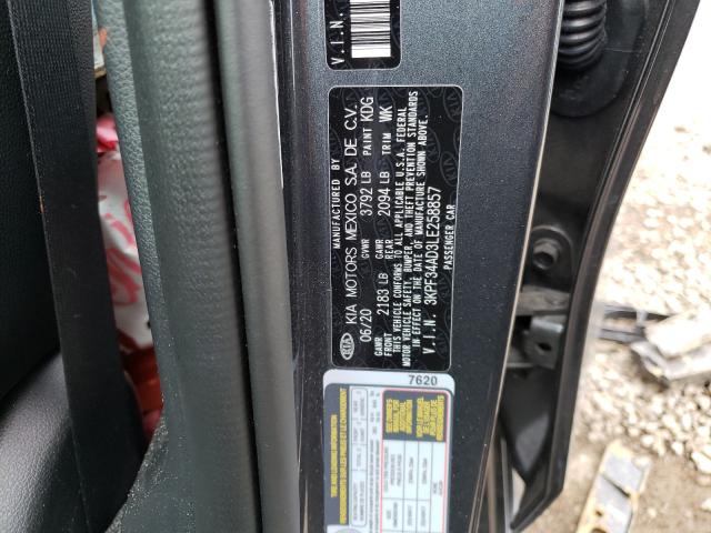 Photo 9 VIN: 3KPF34AD3LE258857 - KIA FORTE GT L 