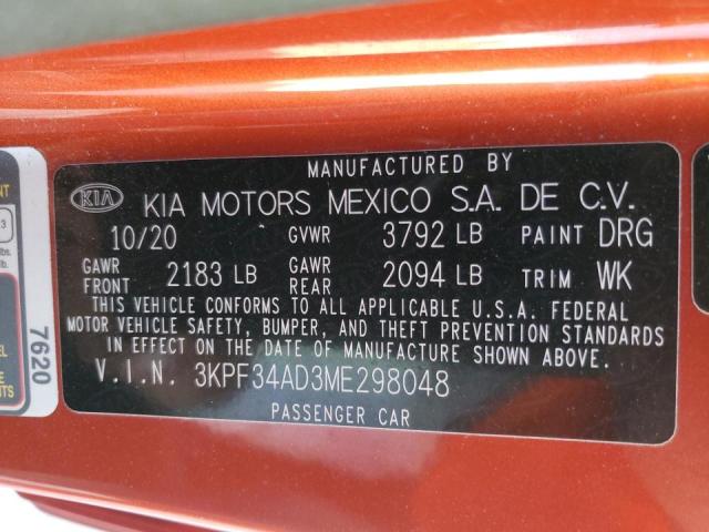 Photo 9 VIN: 3KPF34AD3ME298048 - KIA FORTE GT L 