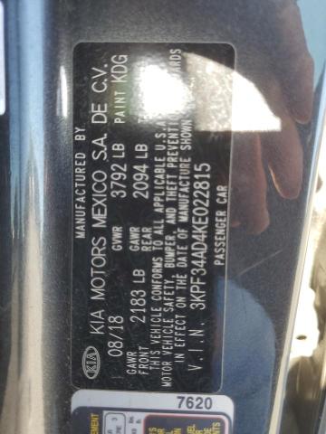 Photo 11 VIN: 3KPF34AD4KE022815 - KIA FORTE GT L 