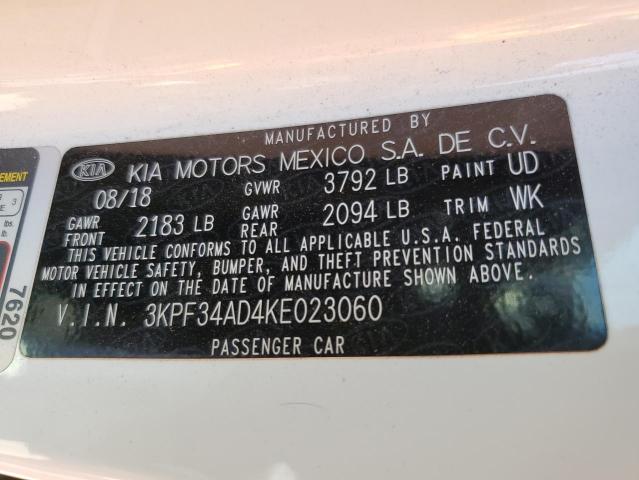 Photo 11 VIN: 3KPF34AD4KE023060 - KIA FORTE 