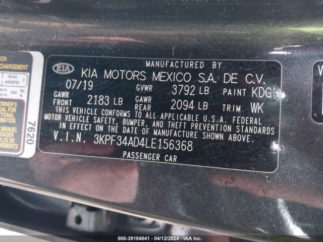 Photo 8 VIN: 3KPF34AD4LE156368 - KIA FORTE 