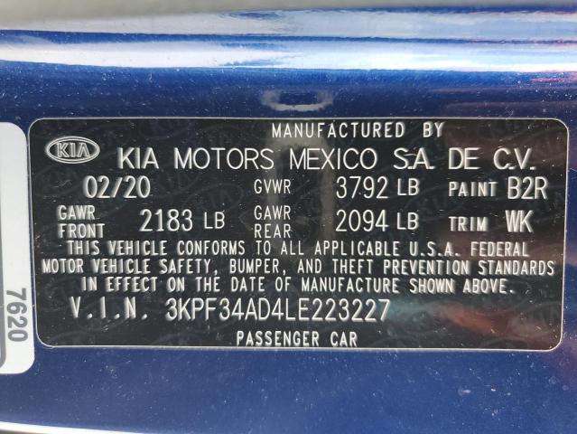 Photo 11 VIN: 3KPF34AD4LE223227 - KIA FORTE 