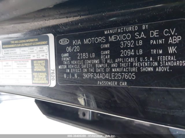 Photo 8 VIN: 3KPF34AD4LE257605 - KIA FORTE 