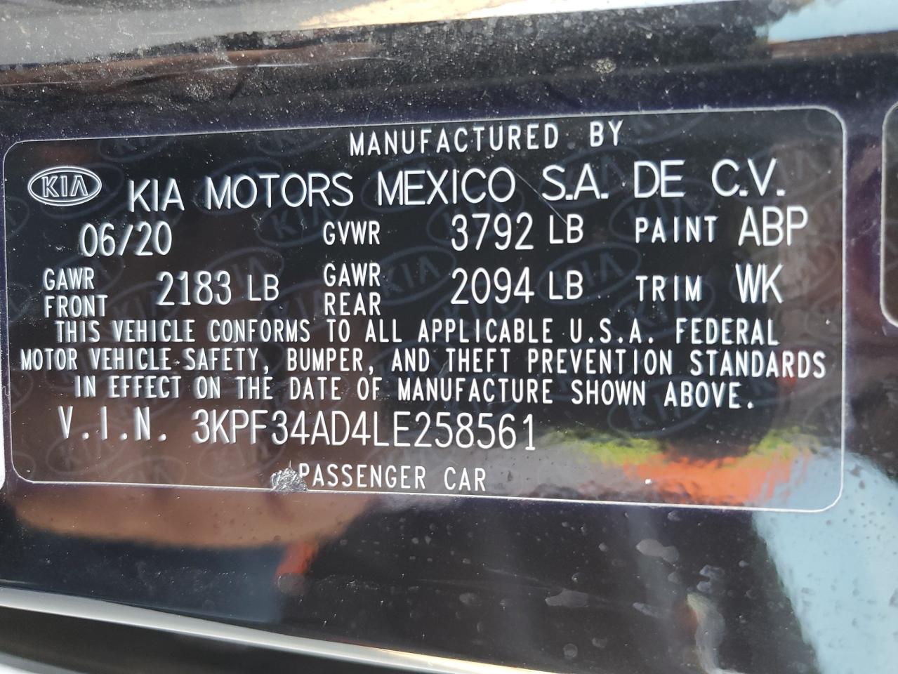 Photo 12 VIN: 3KPF34AD4LE258561 - KIA FORTE 