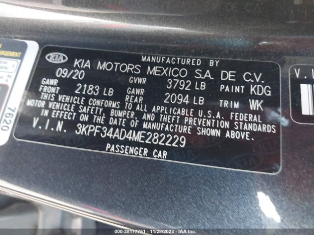 Photo 8 VIN: 3KPF34AD4ME282229 - KIA FORTE 