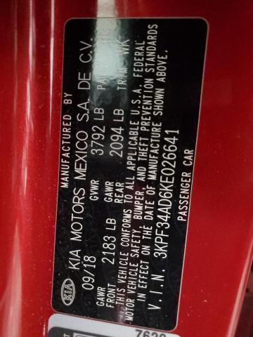 Photo 11 VIN: 3KPF34AD6KE026641 - KIA FORTE GT L 