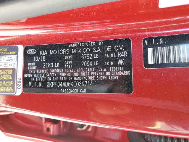 Photo 12 VIN: 3KPF34AD6KE039714 - KIA FORTE GT L 