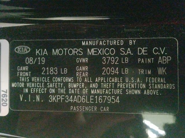 Photo 9 VIN: 3KPF34AD6LE167954 - KIA FORTE GT L 