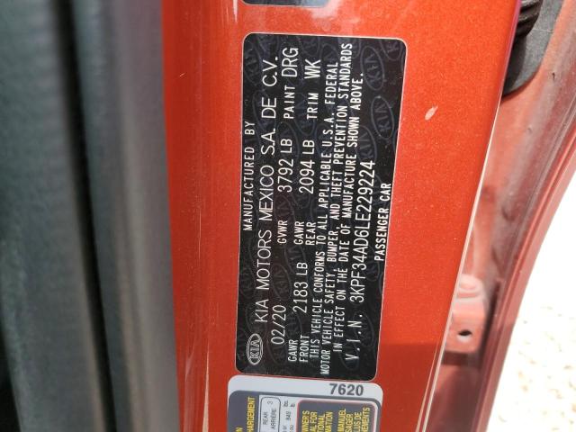 Photo 11 VIN: 3KPF34AD6LE229224 - KIA FORTE 