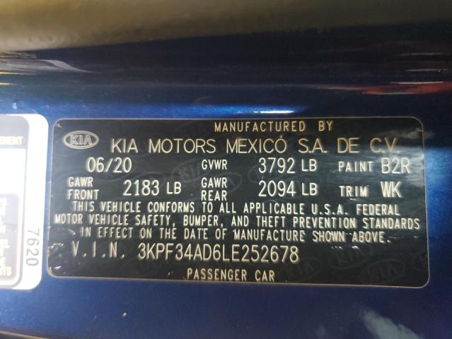 Photo 12 VIN: 3KPF34AD6LE252678 - KIA FORTE GT L 