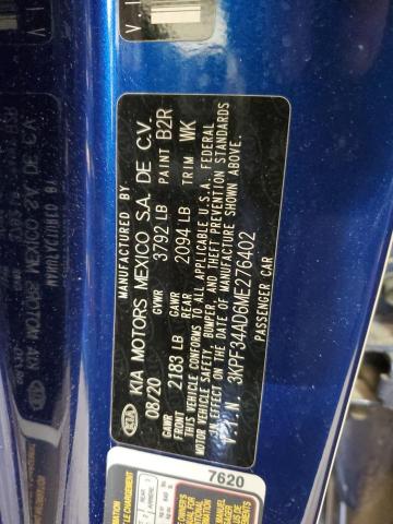 Photo 11 VIN: 3KPF34AD6ME276402 - KIA FORTE GT L 