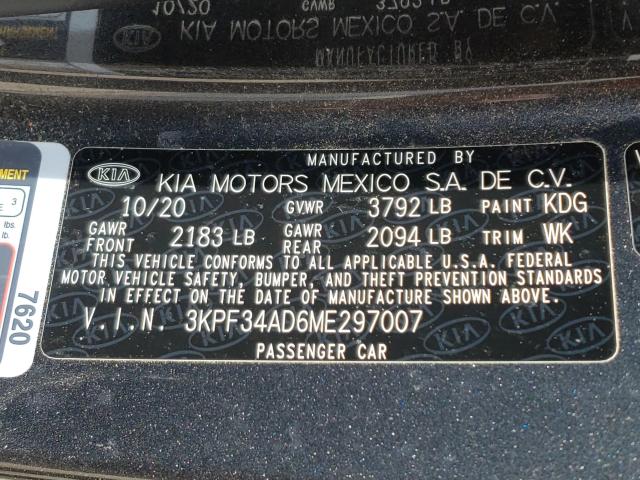 Photo 9 VIN: 3KPF34AD6ME297007 - KIA FORTE GT L 