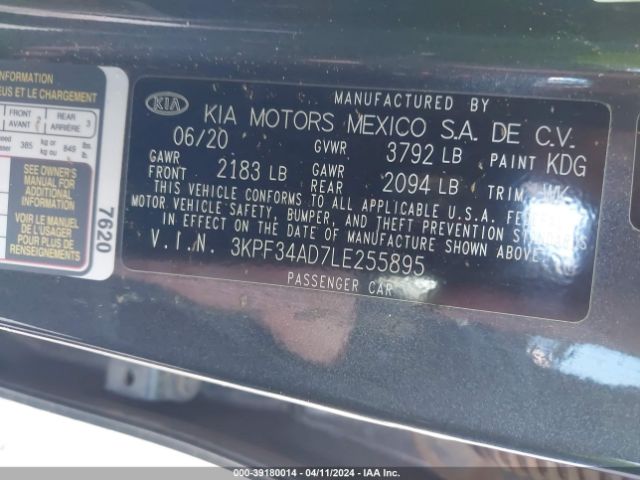 Photo 8 VIN: 3KPF34AD7LE255895 - KIA FORTE 