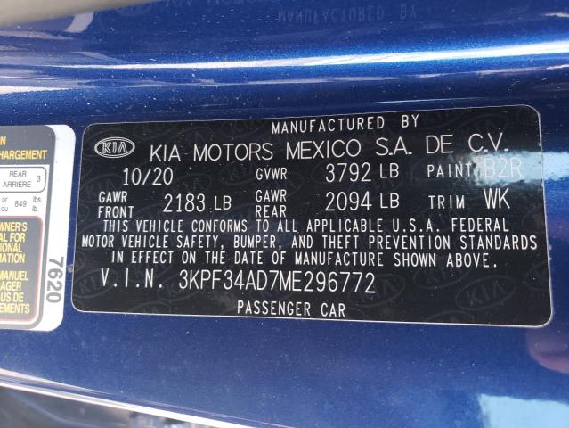 Photo 9 VIN: 3KPF34AD7ME296772 - KIA FORTE GT L 