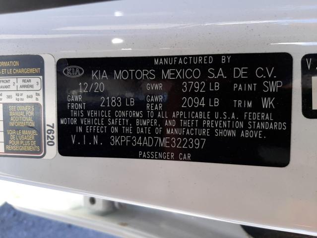 Photo 9 VIN: 3KPF34AD7ME322397 - KIA FORTE GT L 