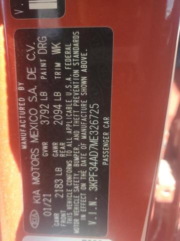 Photo 11 VIN: 3KPF34AD7ME326725 - KIA FORTE 