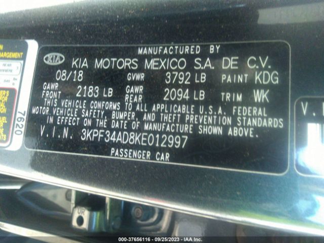 Photo 8 VIN: 3KPF34AD8KE012997 - KIA FORTE 