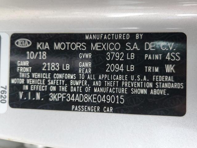 Photo 12 VIN: 3KPF34AD8KE049015 - KIA FORTE 