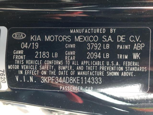 Photo 11 VIN: 3KPF34AD8KE114333 - KIA FORTE GT L 