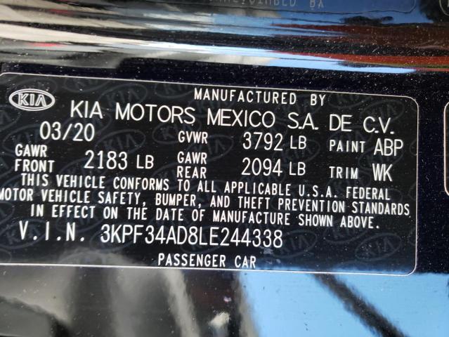 Photo 12 VIN: 3KPF34AD8LE244338 - KIA FORTE GT L 