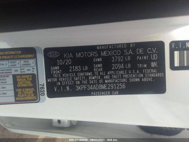 Photo 8 VIN: 3KPF34AD8ME291256 - KIA FORTE 