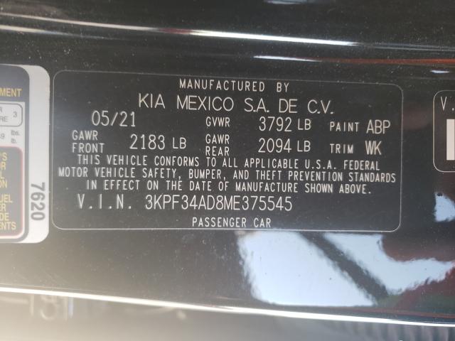 Photo 9 VIN: 3KPF34AD8ME375545 - KIA FORTE GT L 