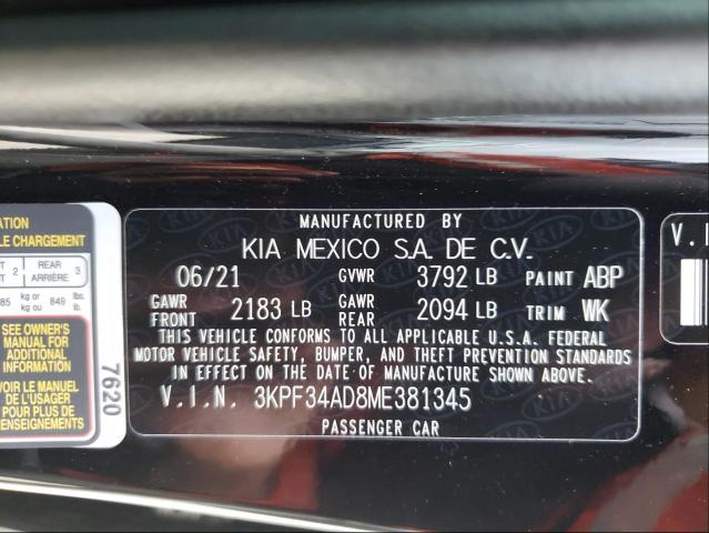 Photo 9 VIN: 3KPF34AD8ME381345 - KIA FORTE GT L 