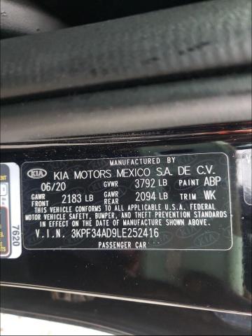 Photo 9 VIN: 3KPF34AD9LE252416 - KIA FORTE GT L 